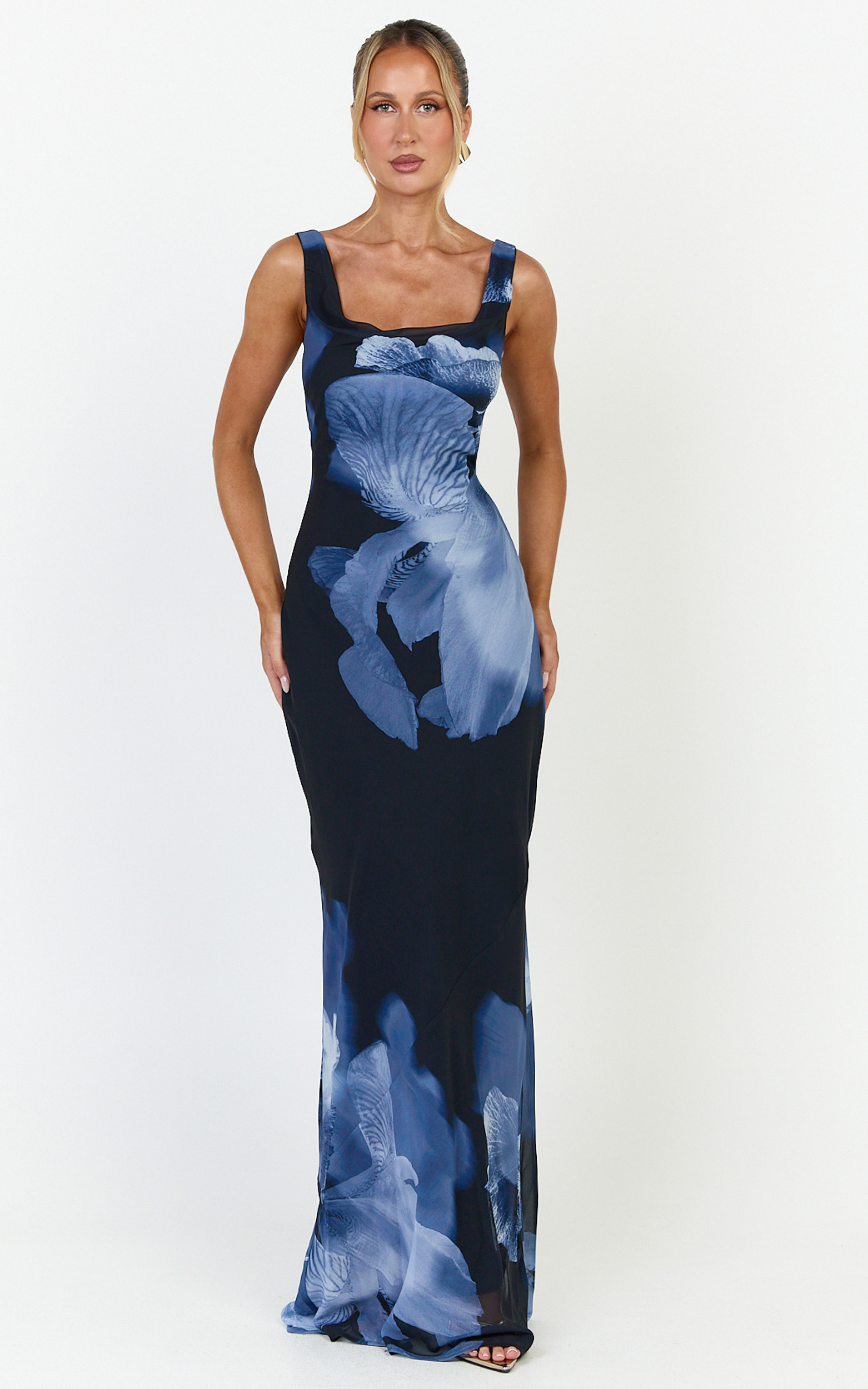 Summer Maxi Dress - Cowl Neck Slip Dress